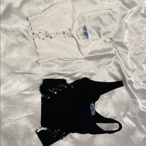 Fun pin crop tops